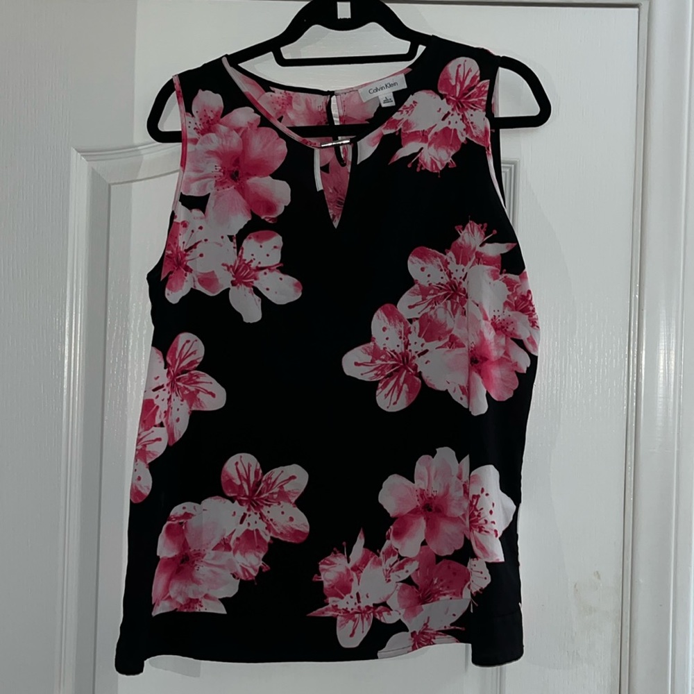 Calvin Klein sleeveless blouse